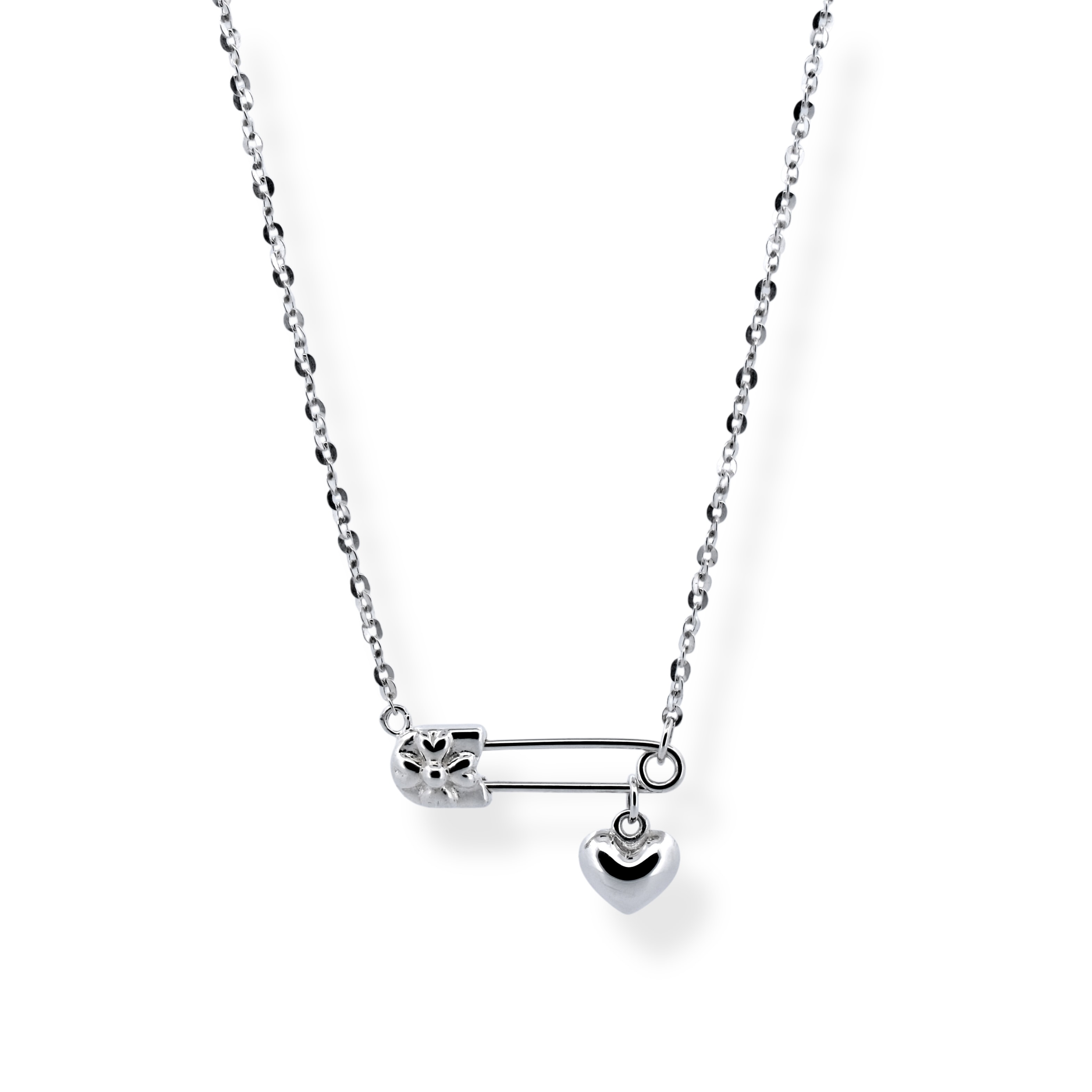 Clover heart pin pendant