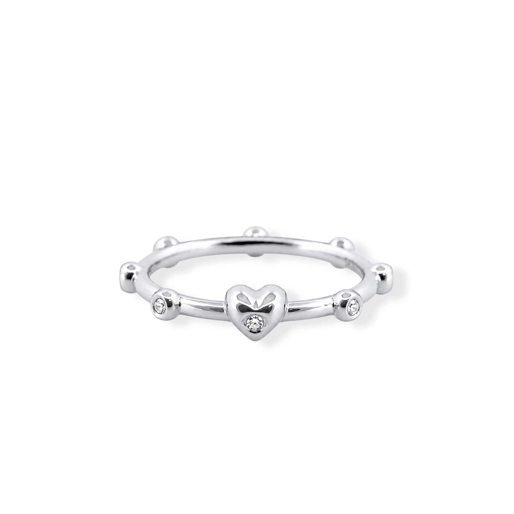 Flush heart ring