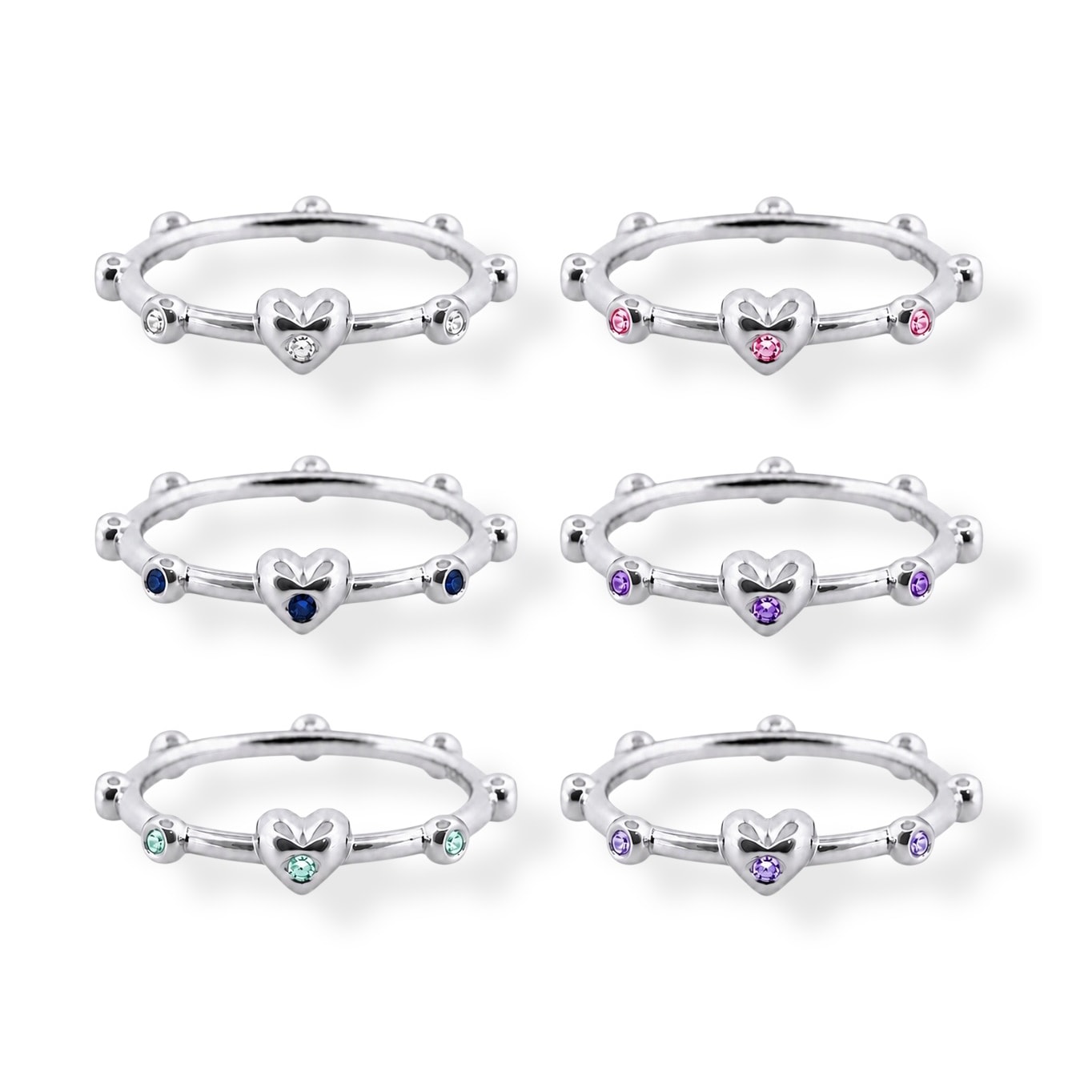 Flush heart ring