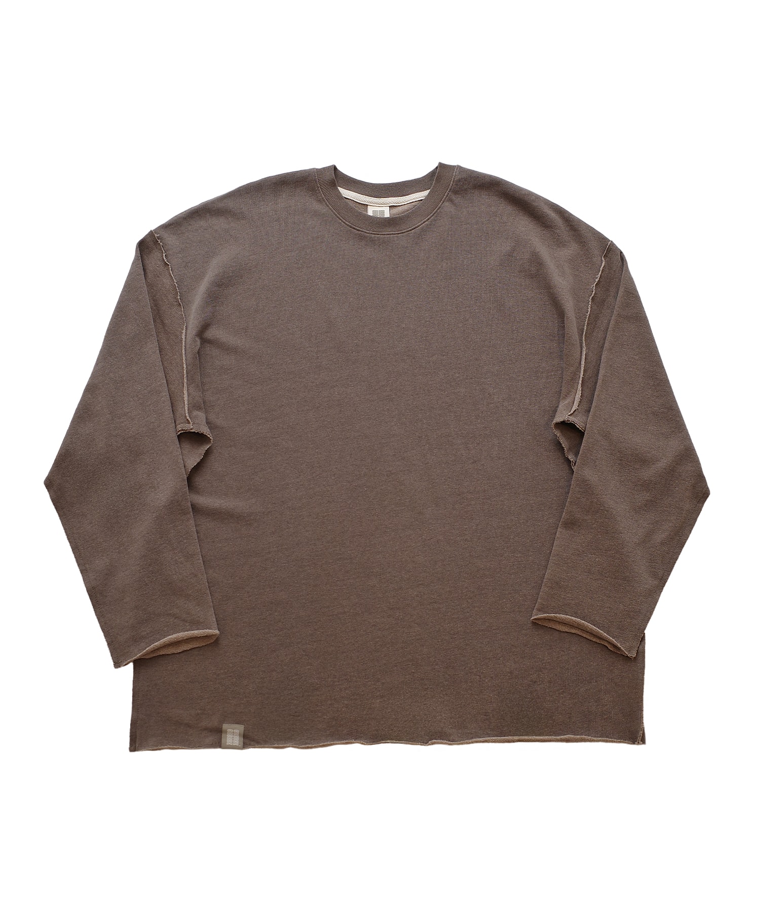 VINTAGE P. DYEING CUT-OUT BOX TEE (Brown)
