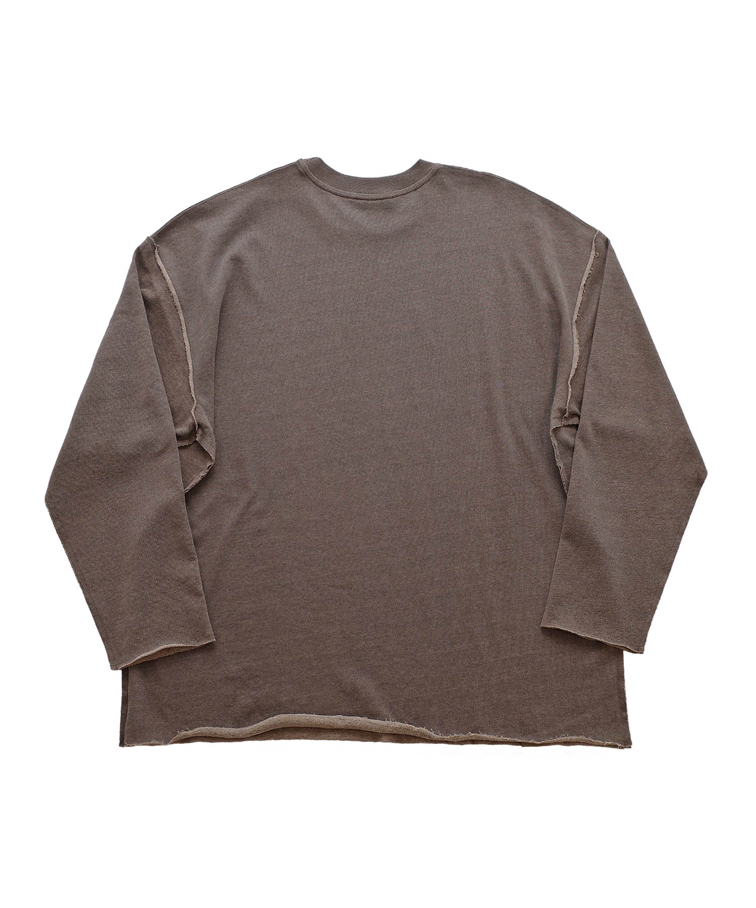 VINTAGE P. DYEING CUT-OUT BOX TEE (Brown)