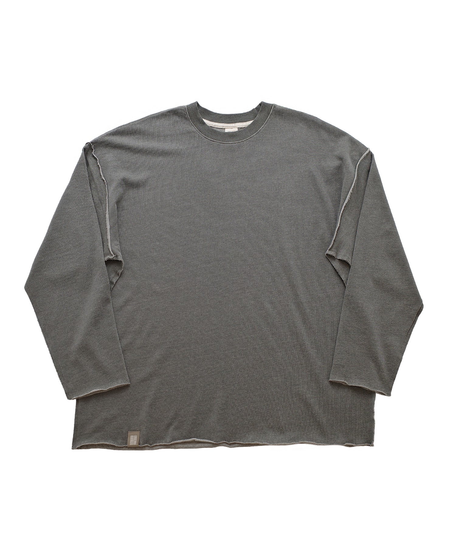 VINTAGE P. DYEING CUT-OUT BOX TEE (Khaki)