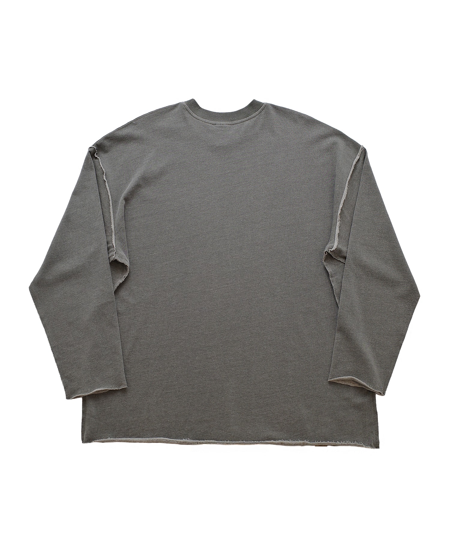 VINTAGE P. DYEING CUT-OUT BOX TEE (Khaki)