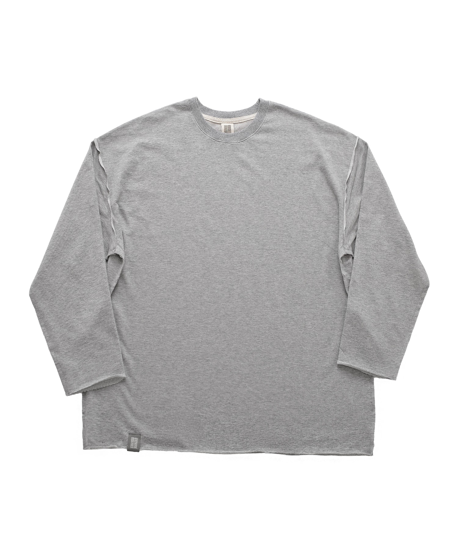 VINTAGE P. DYEING CUT-OUT BOX TEE (Gray)