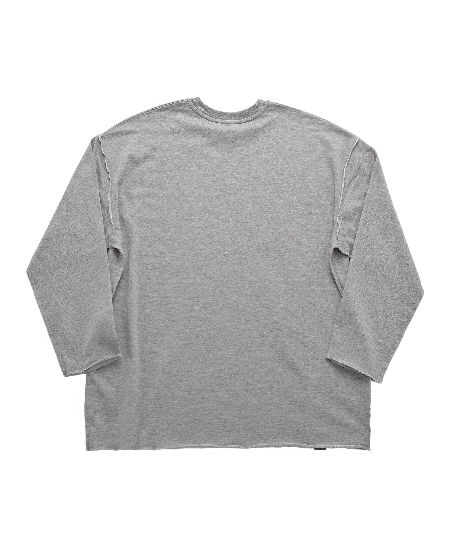 VINTAGE P. DYEING CUT-OUT BOX TEE (Gray)