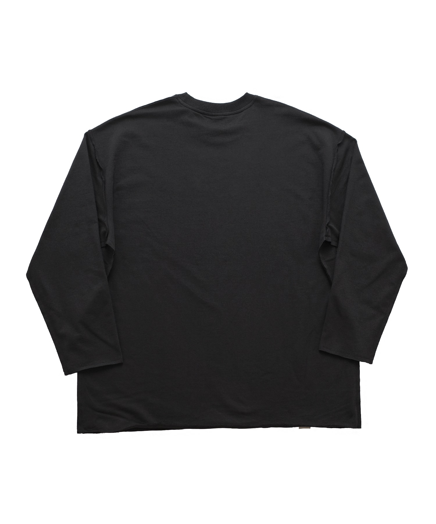VINTAGE P. DYEING CUT-OUT BOX TEE (Black)