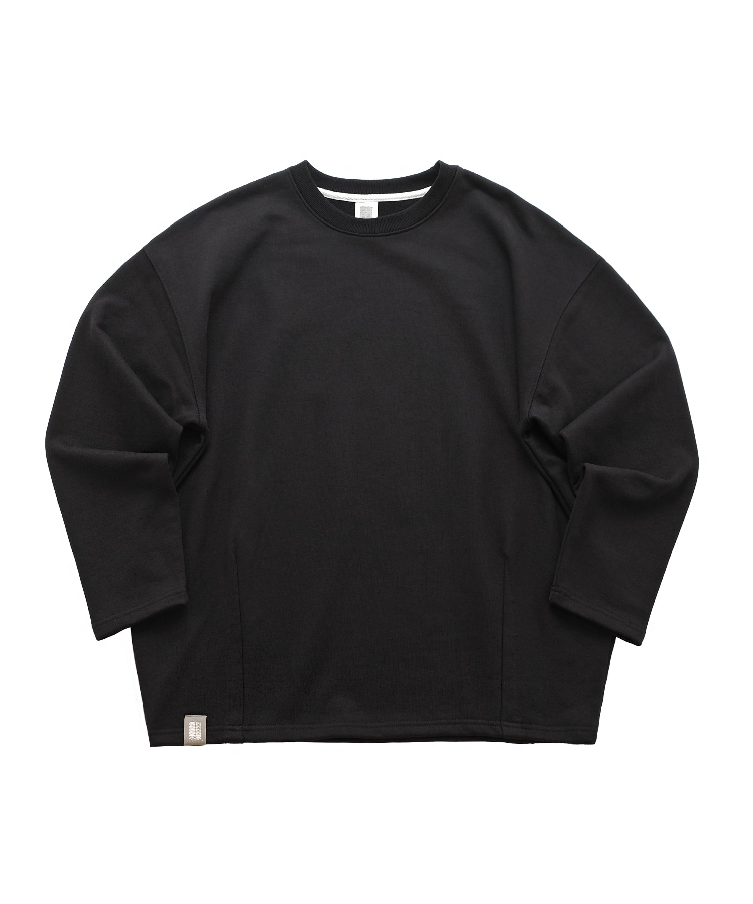 HEAVY-TERRY BALLOON SWEAT BOX TEE (Black)