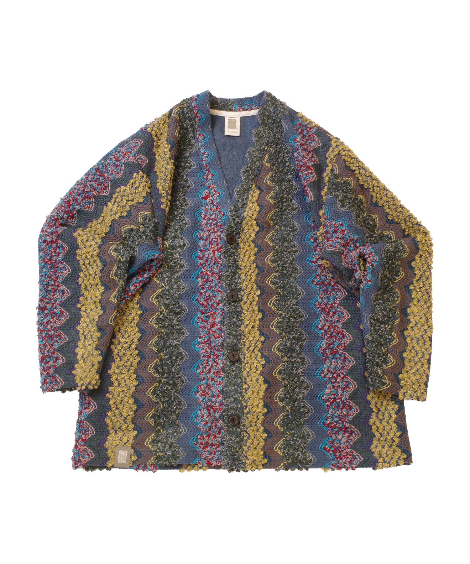 BOUCLE BOHEMIAN HERITAGE CARDIGAN (Blue)