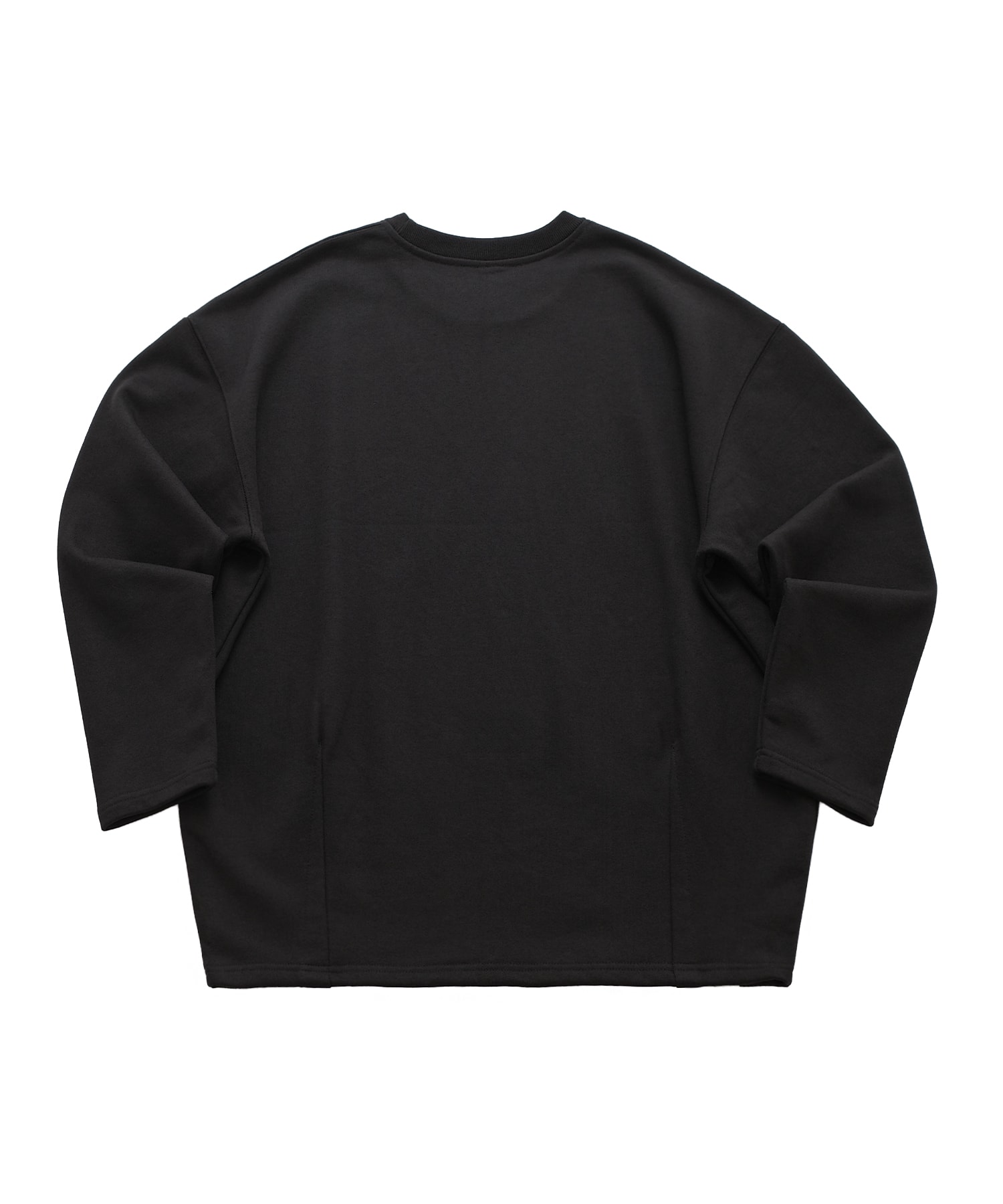 HEAVY-TERRY BALLOON SWEAT BOX TEE (Black)