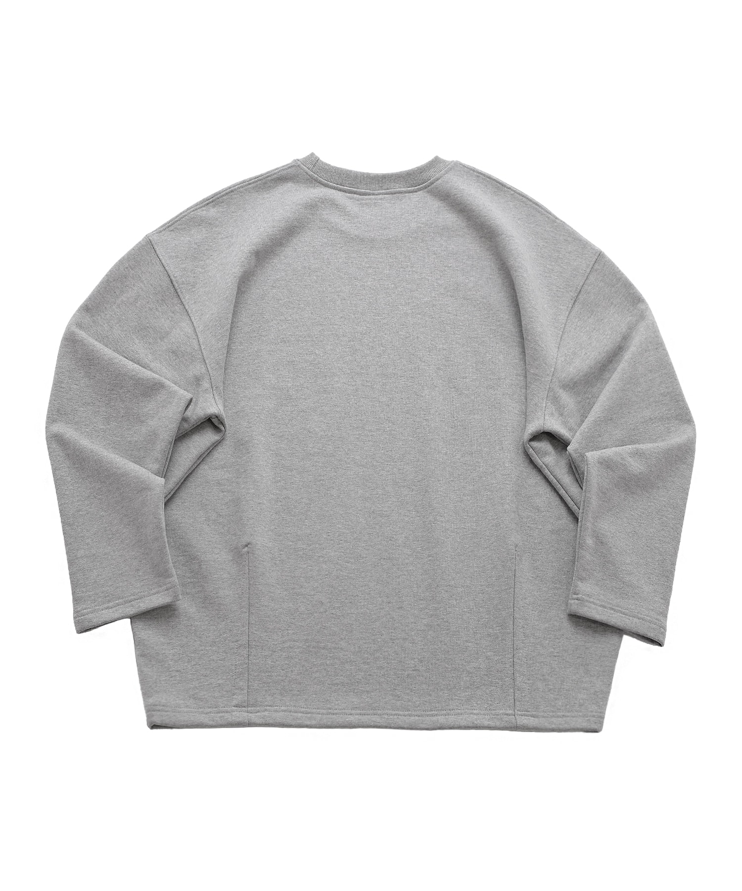 HEAVY-TERRY BALLOON SWEAT BOX TEE (Gray)