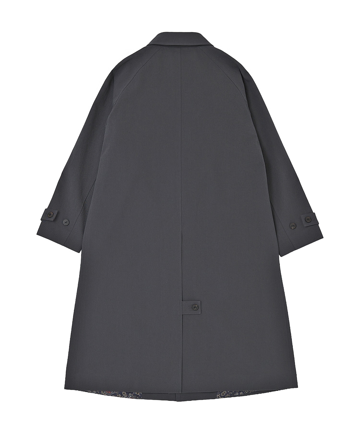 EARTH COTTON BALMACAAN COAT (Charcoal)
