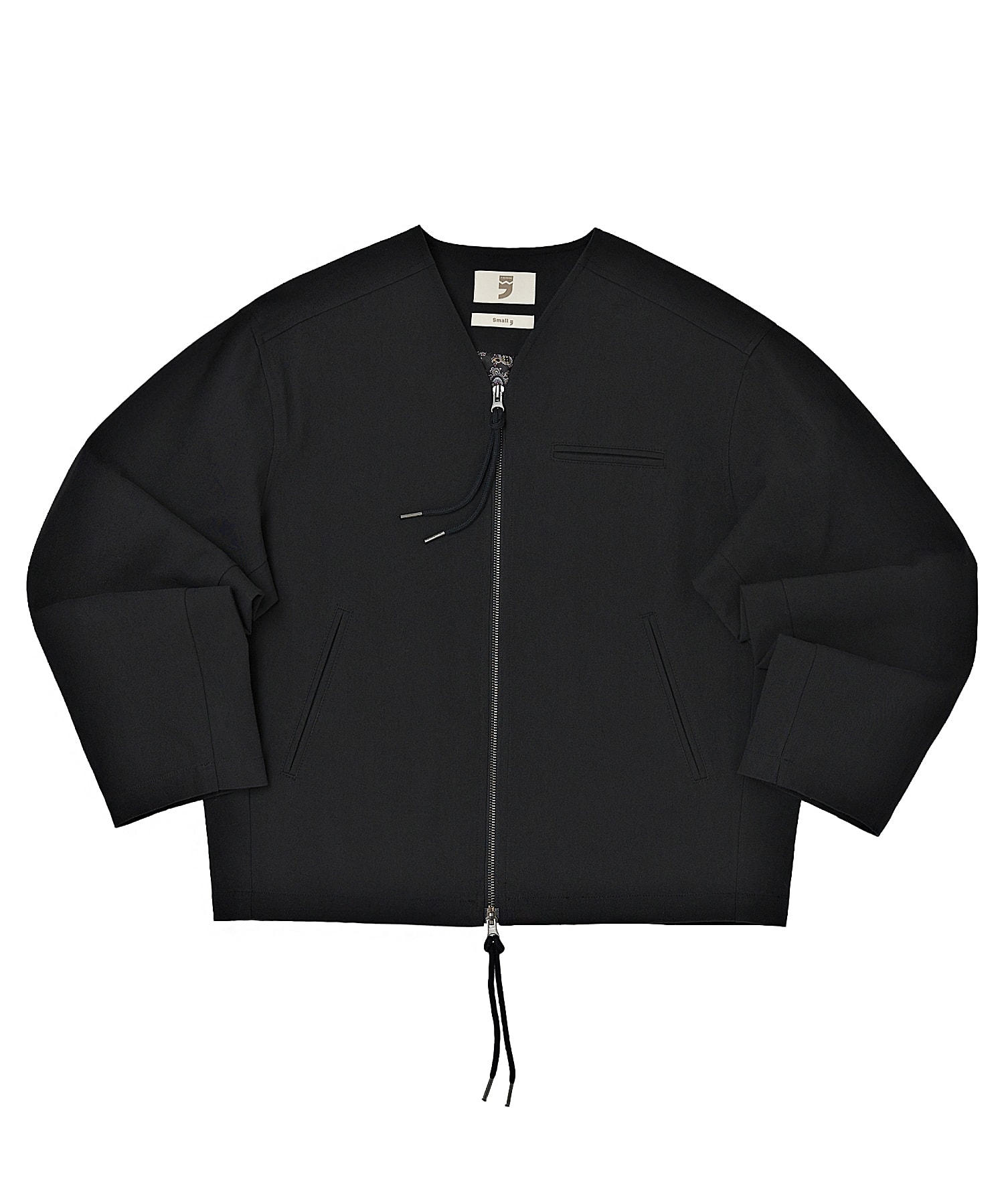 EARTH COTTON Y ZIP-UP JACKET (Black)