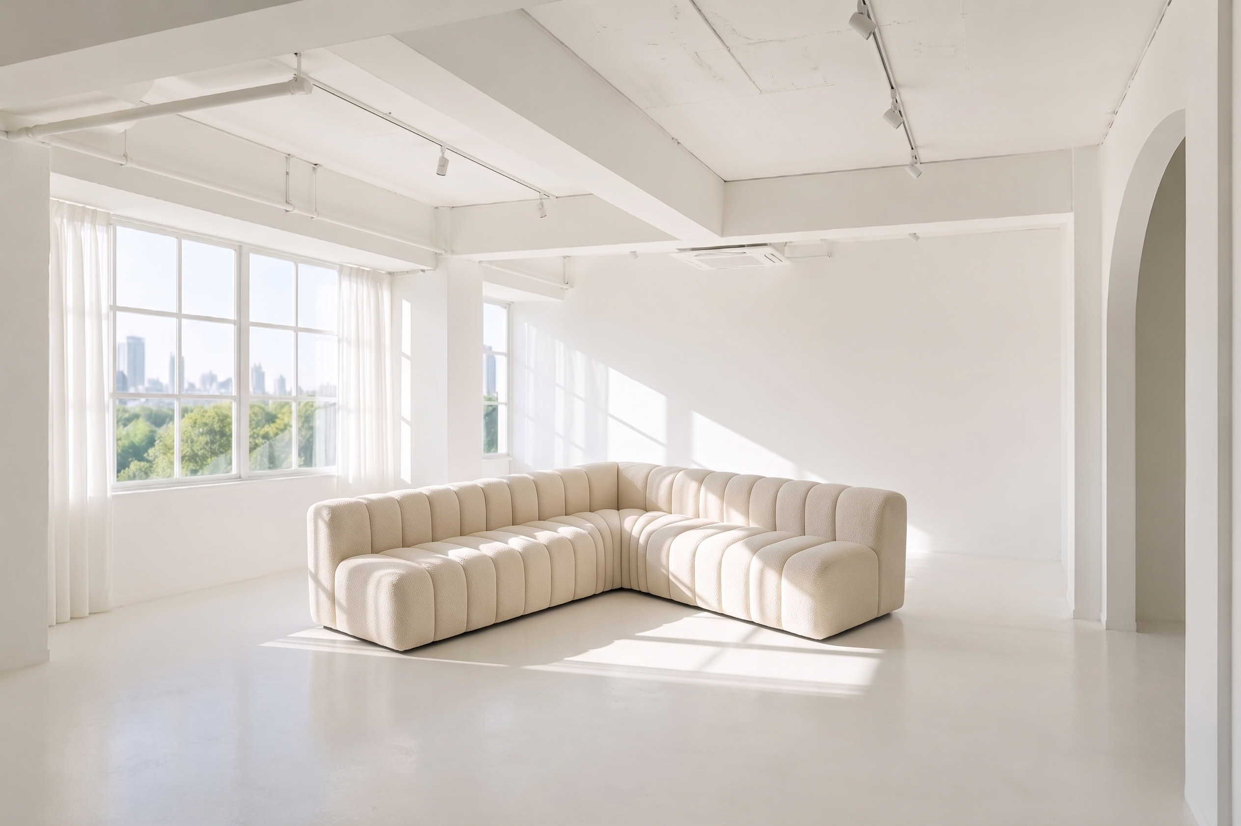 아르케 울리 패브릭 코너 세트