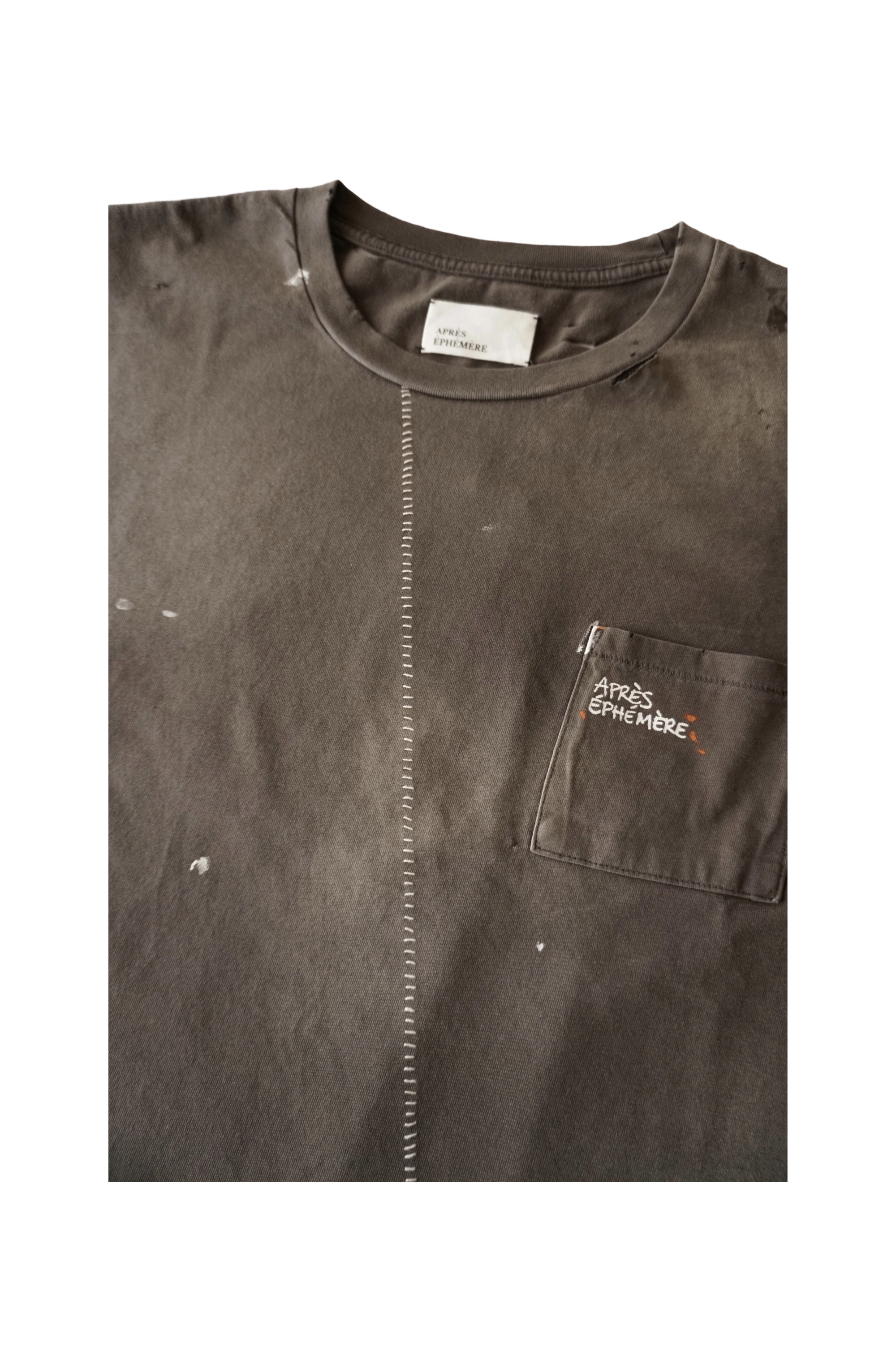 SCRIPT LOGO   POCKET LS TEE