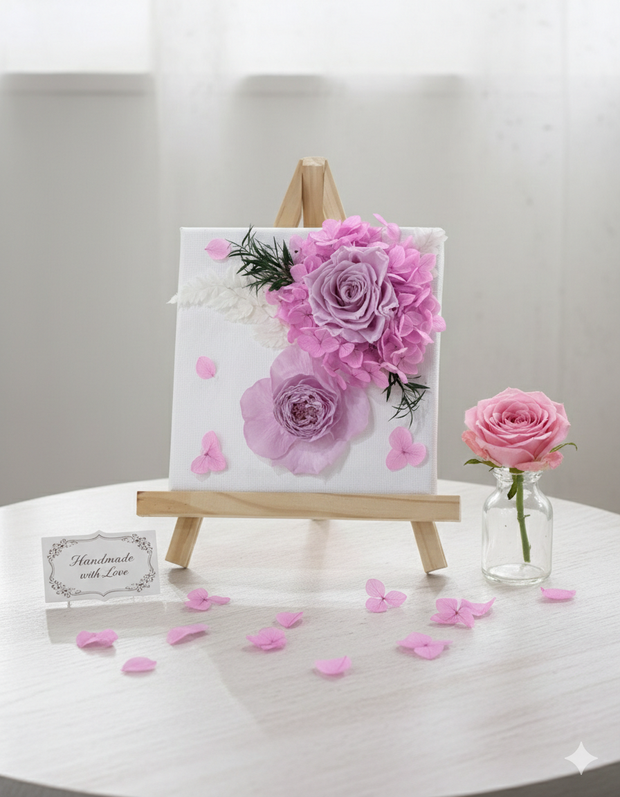 시들지 않는 인사를 건네다, Canvas Violet