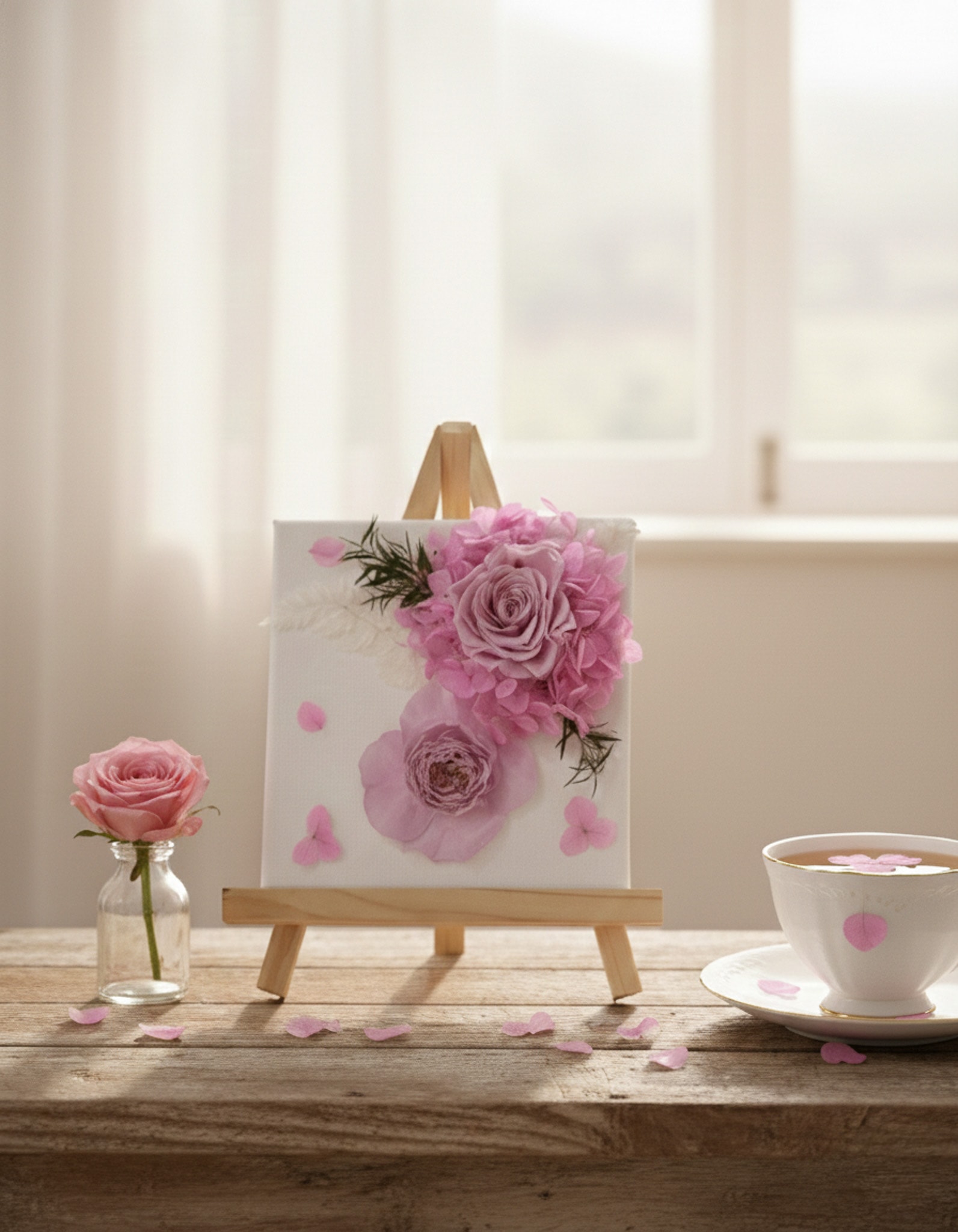 시들지 않는 인사를 건네다, Canvas Violet