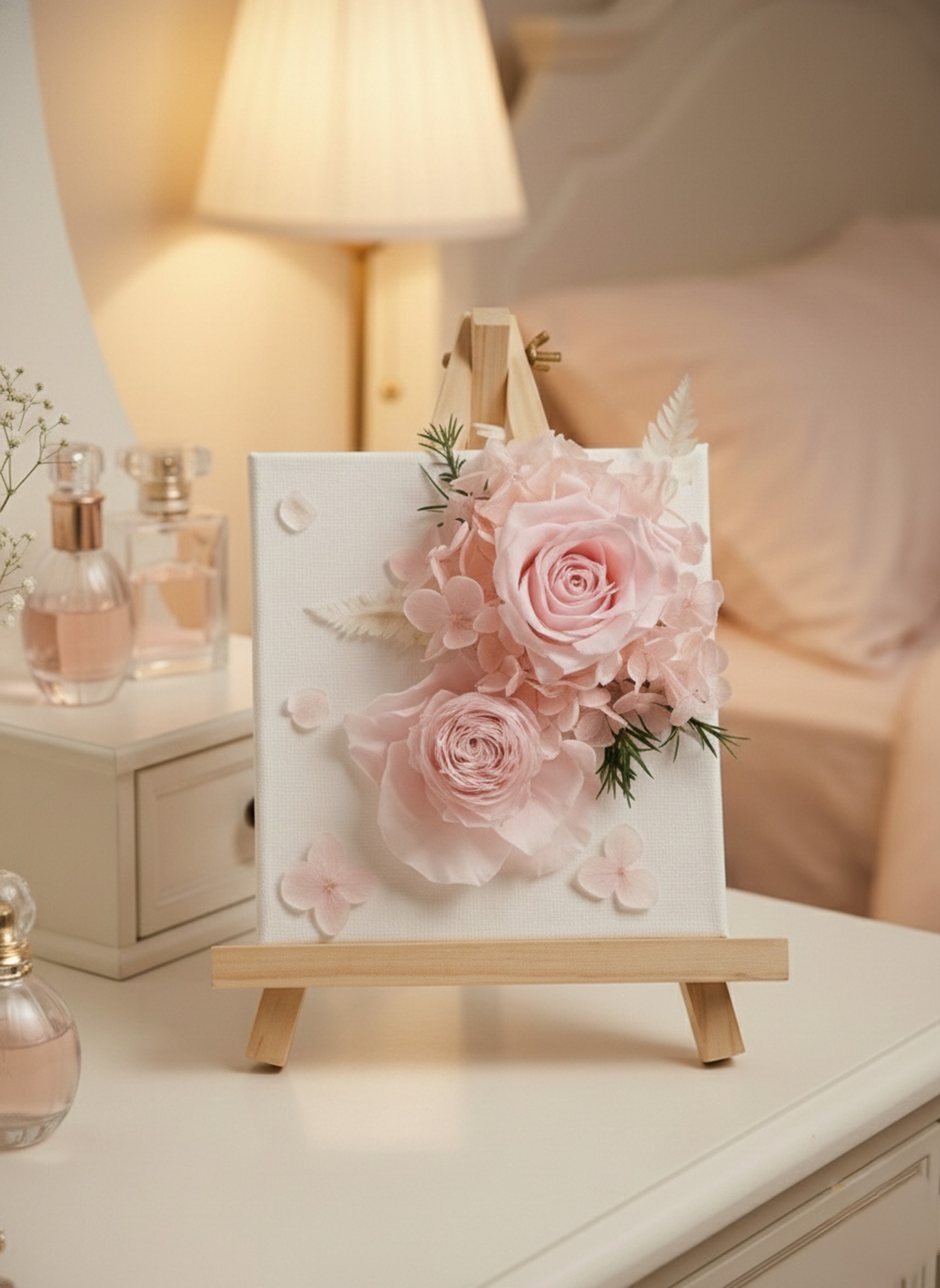 시들지 않는 인사를 건네다, Canvas Pink