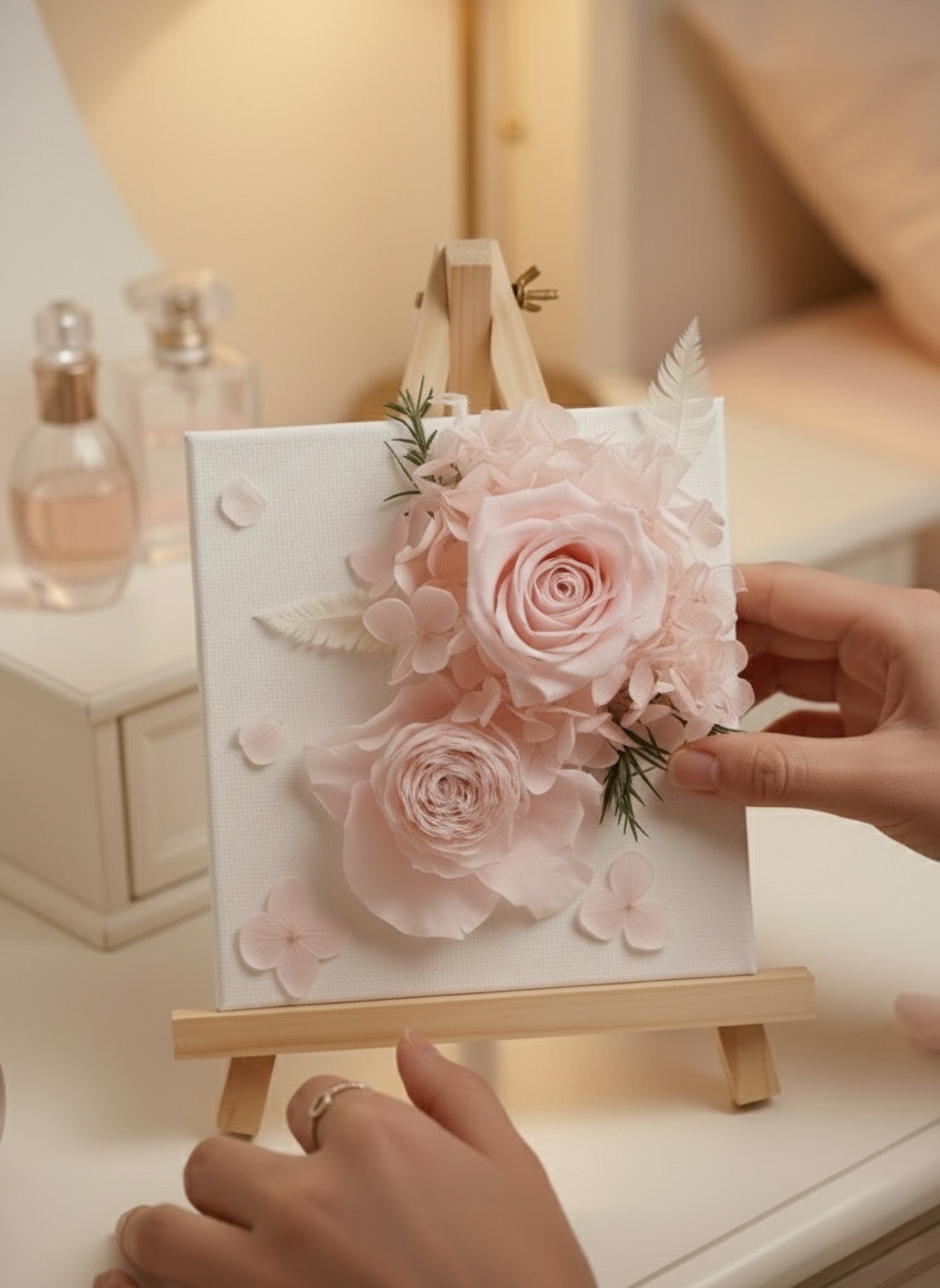 시들지 않는 인사를 건네다, Canvas Pink