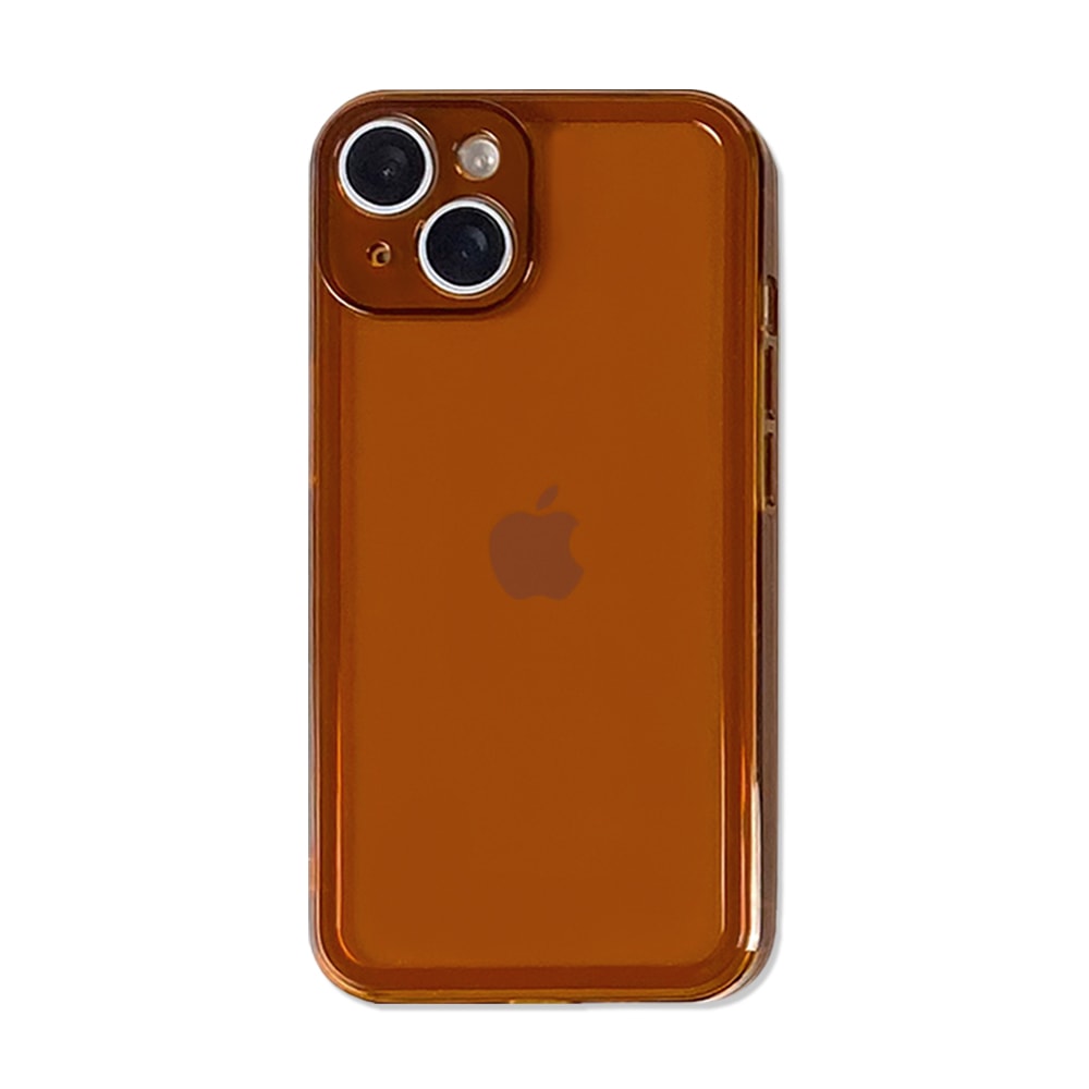 i phone jelly case (Brown)