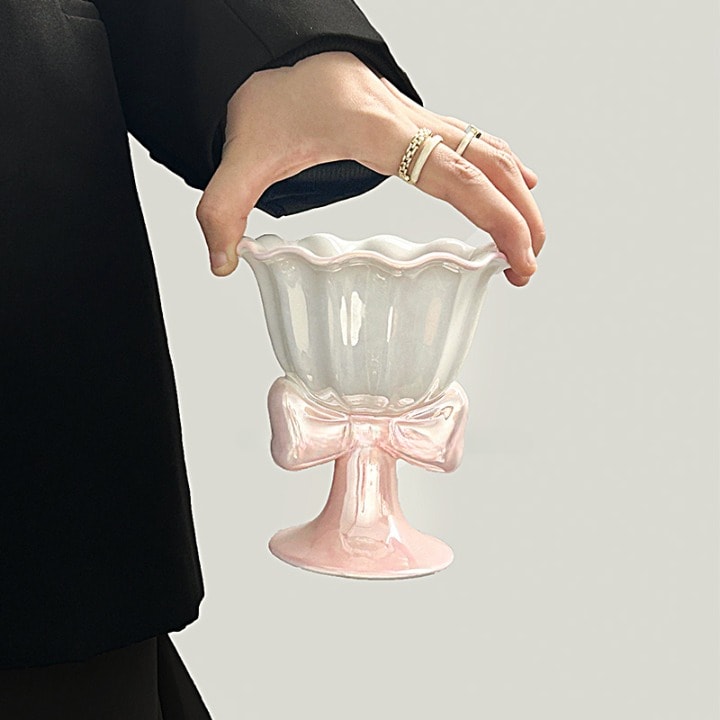 오로라 리본 고블렛 디저트컵
