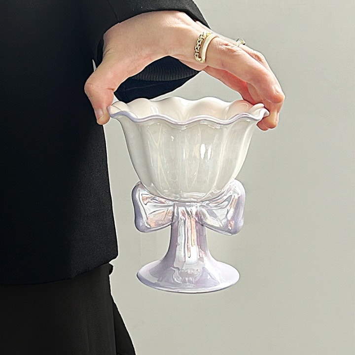 오로라 리본 고블렛 디저트컵