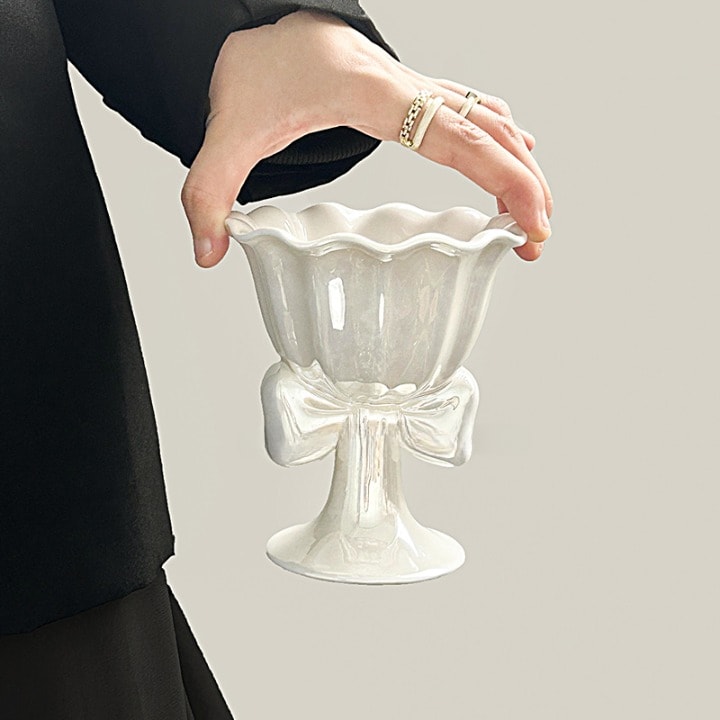 오로라 리본 고블렛 디저트컵