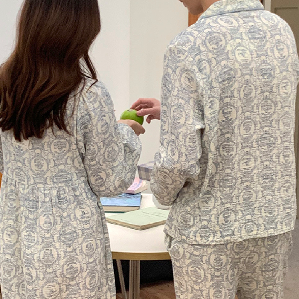브리저튼 카라세트 남여공용 트왈주이 요루면 4계절 잠옷 세트 핀터레스트 홈웨어 베러댄파자마