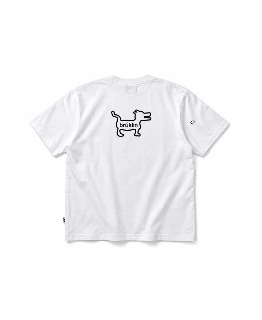 BB PDOG TEE WHITE
