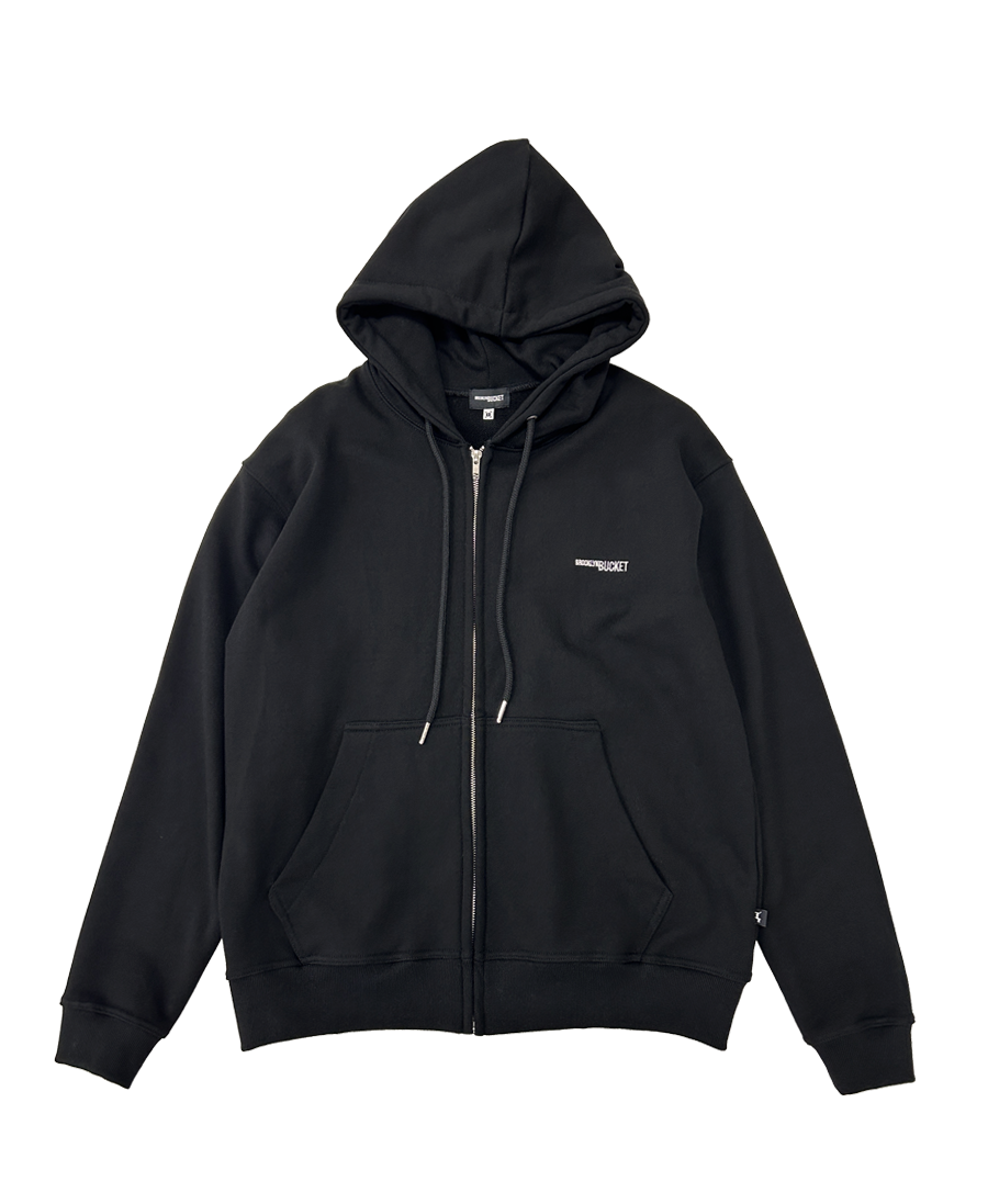 BB HOODIED ZIP-UP BK