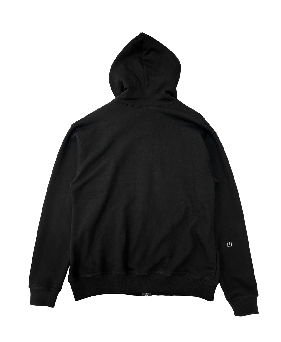 BB HOODIED ZIP-UP BK