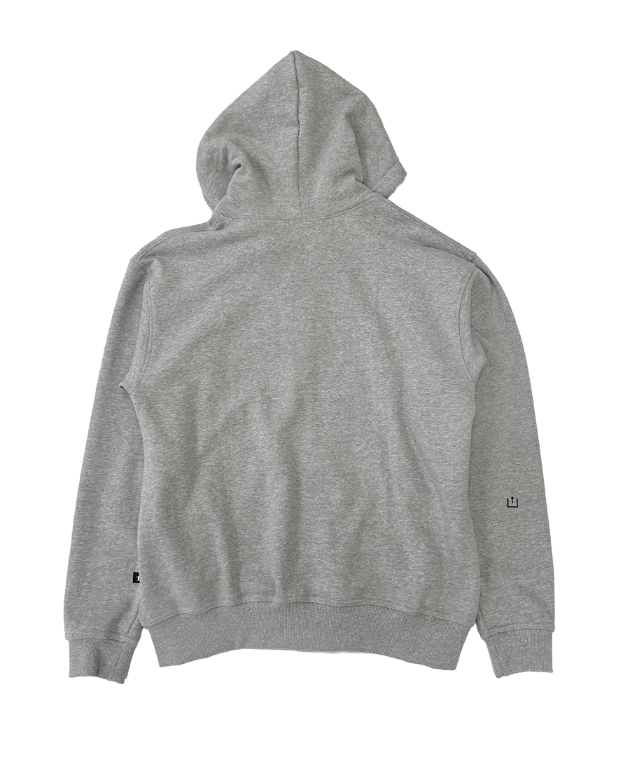 BB HOODIED ZIP-UP GRAY