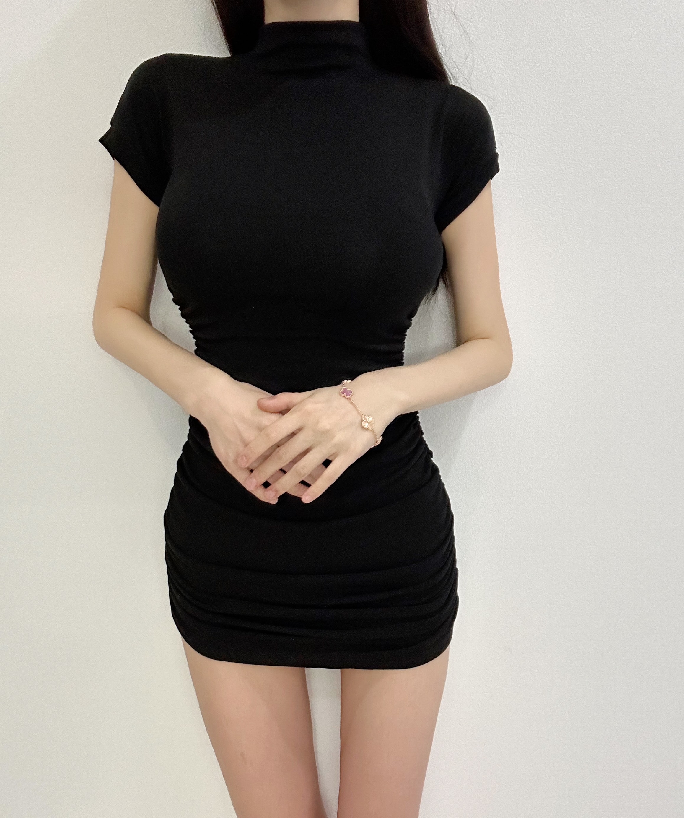 글램핏 텐션업 셔링 반판 원피스