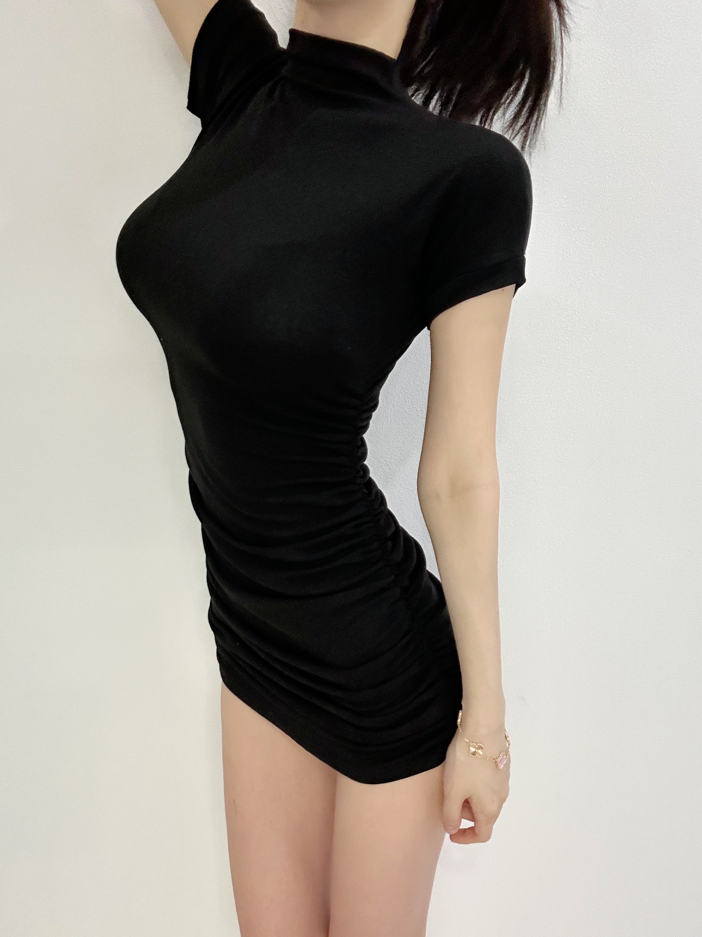글램핏 텐션업 셔링 반판 원피스