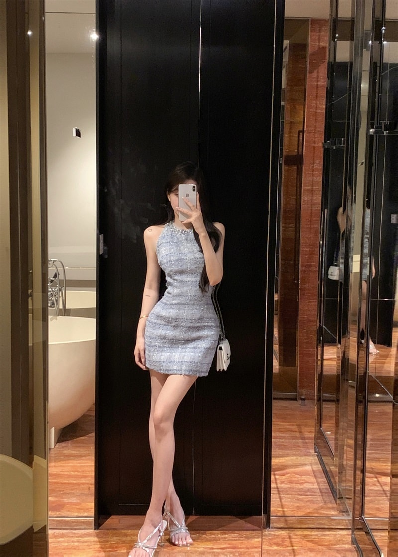 [High Quality] 로엘 진주넥 트위드 원피스