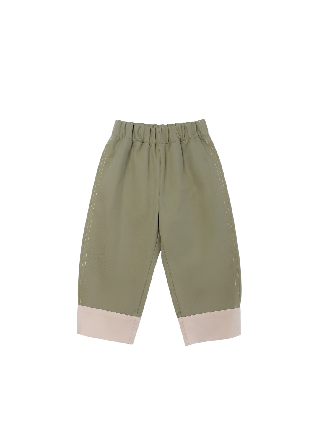 Two-Tone Pants_Olive Green