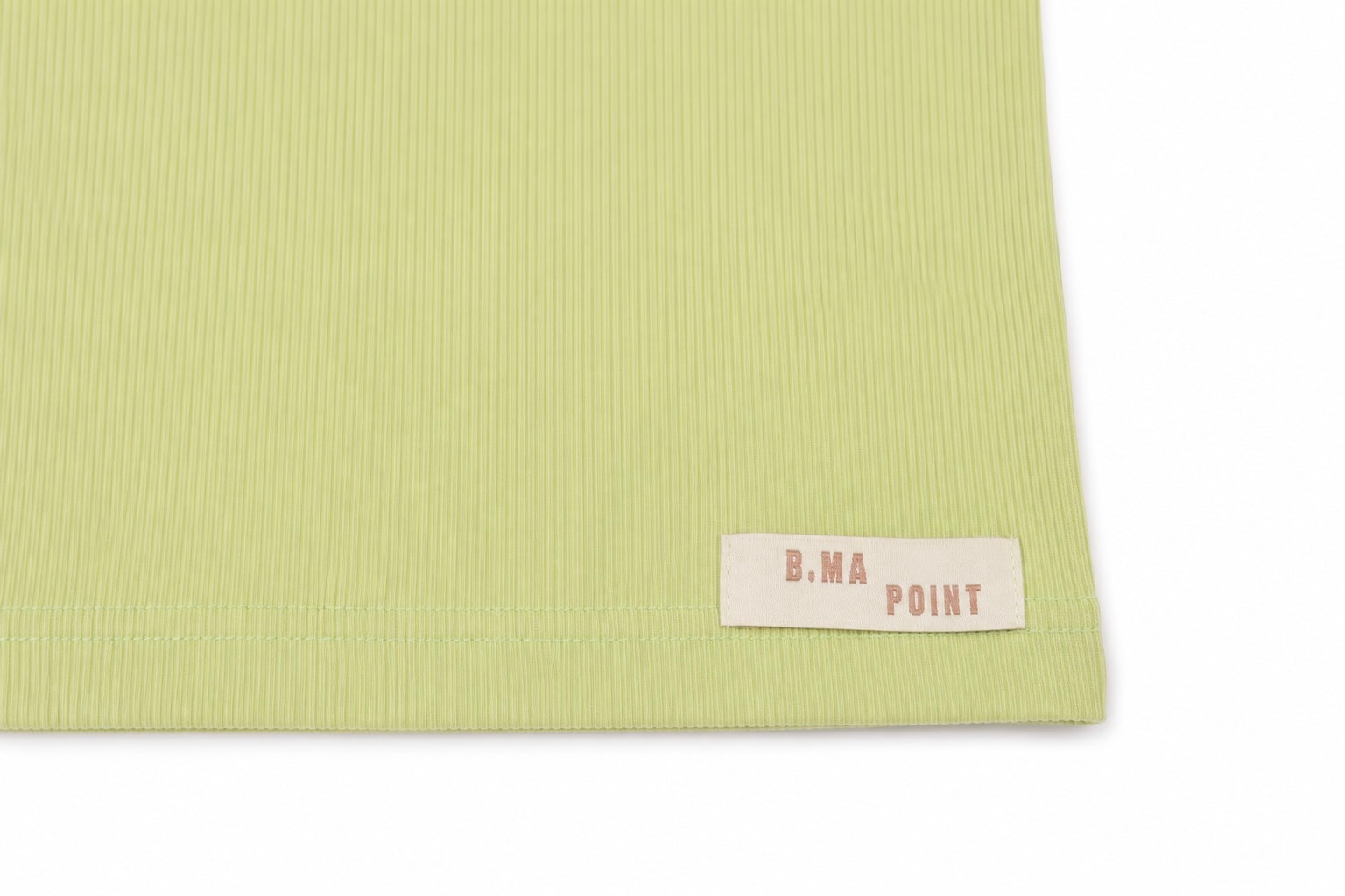 Ribbed High-Neck_Pistachio