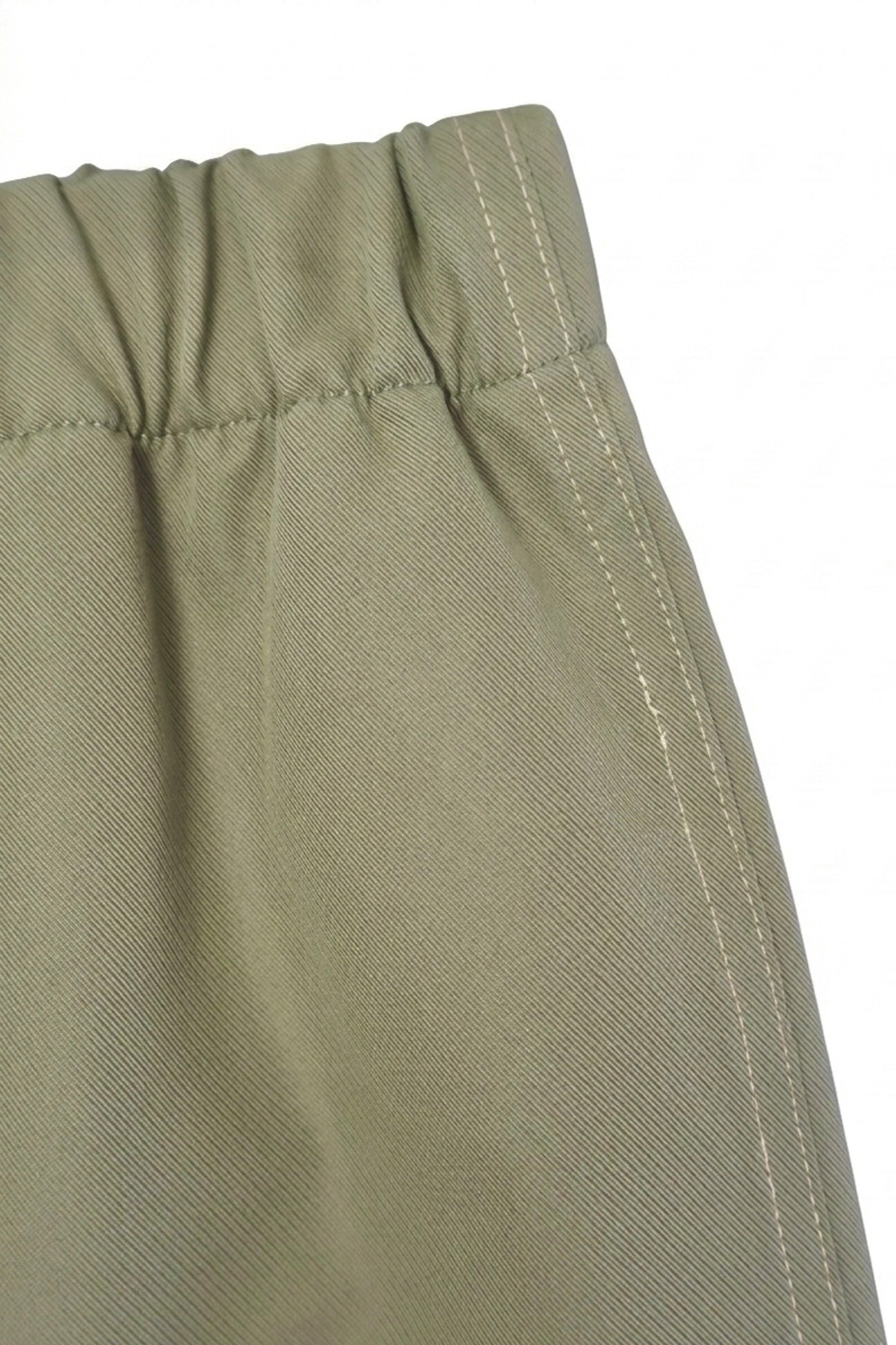Two-Tone Pants_Olive Green