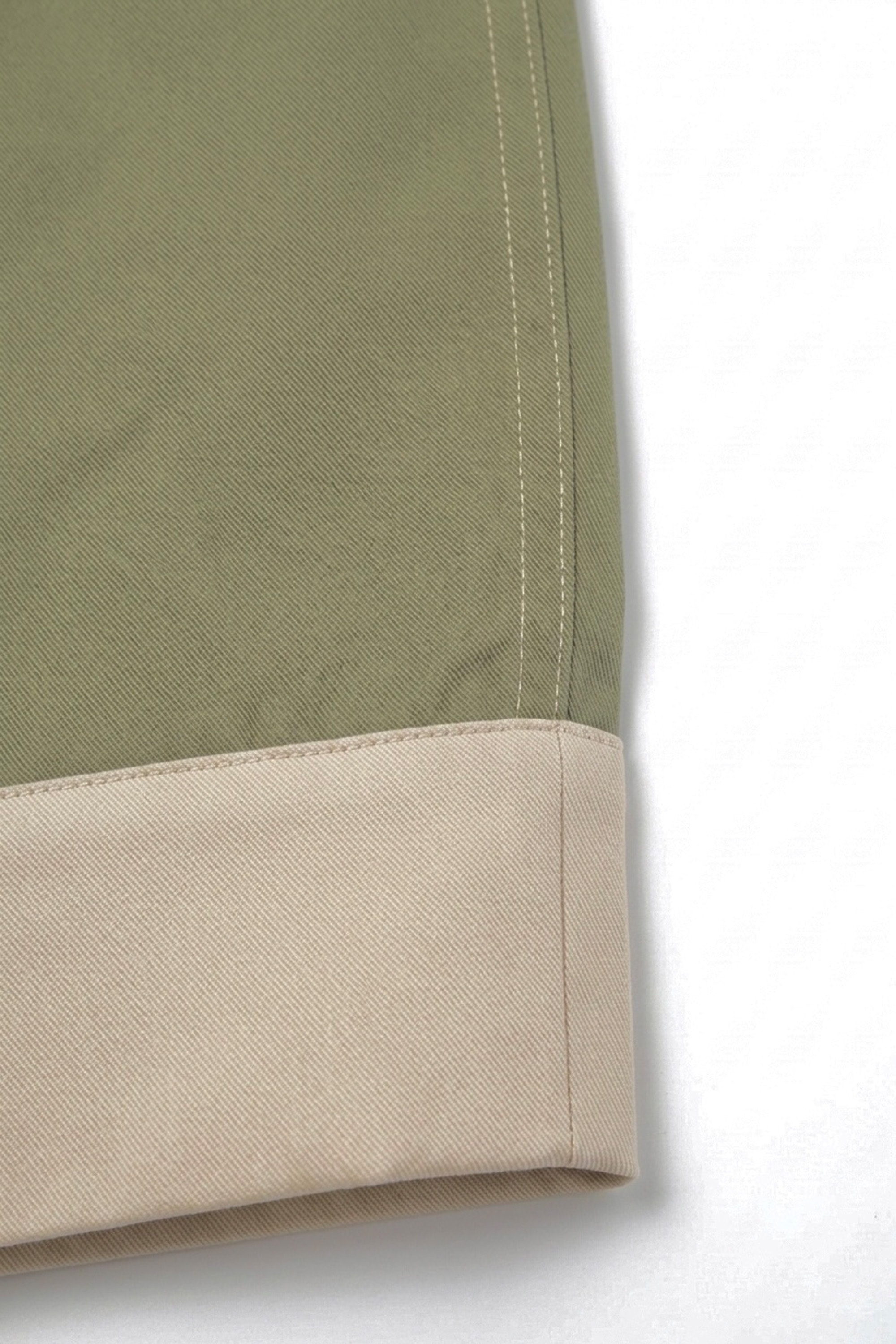 Two-Tone Pants_Olive Green