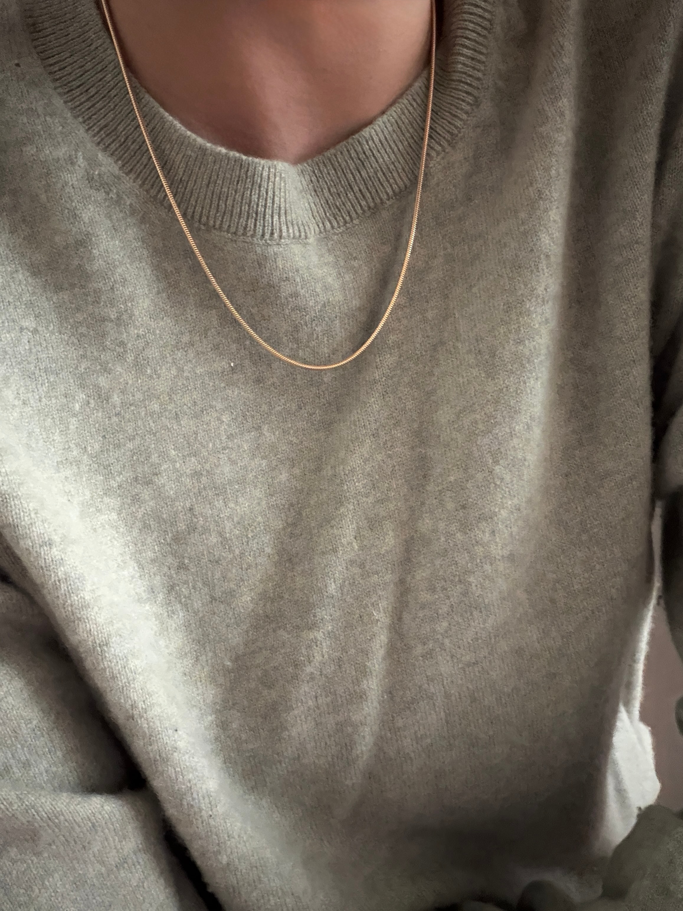 ITALIAN SILK SNAKE CHAIN