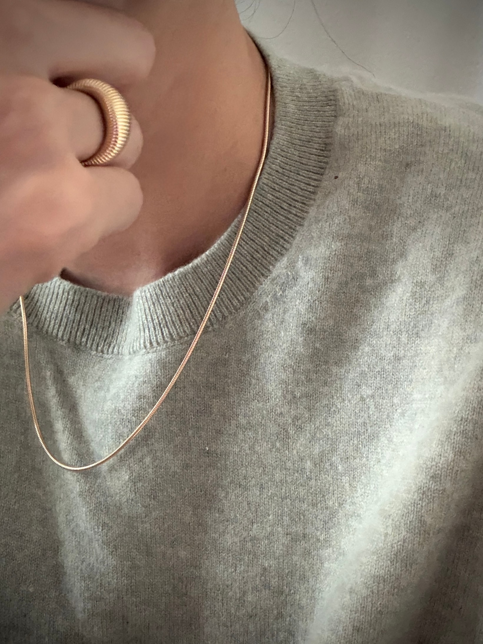 ITALIAN SILK SNAKE CHAIN