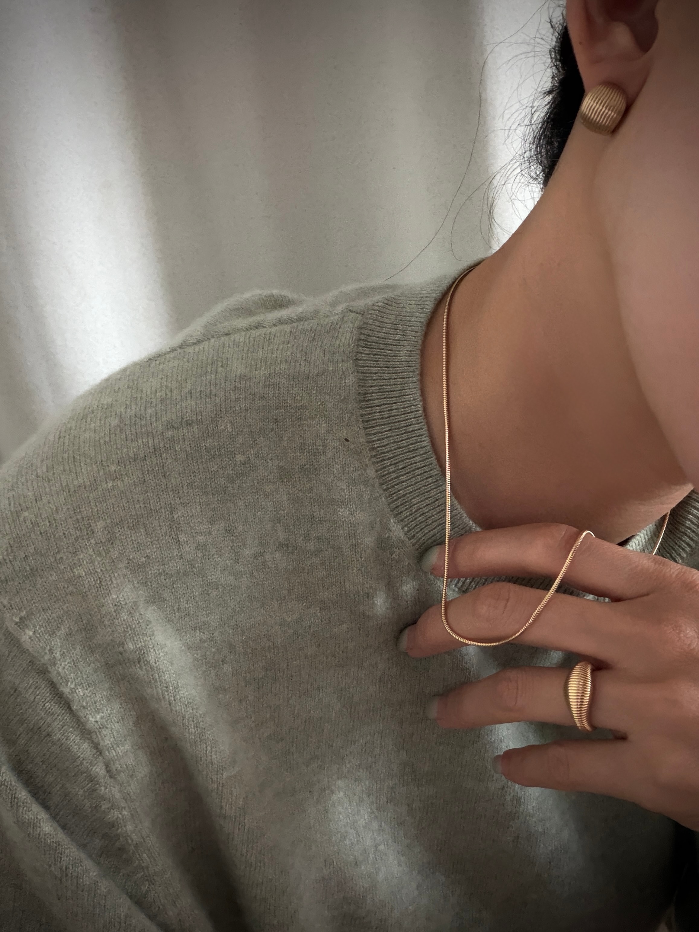ITALIAN SILK SNAKE CHAIN