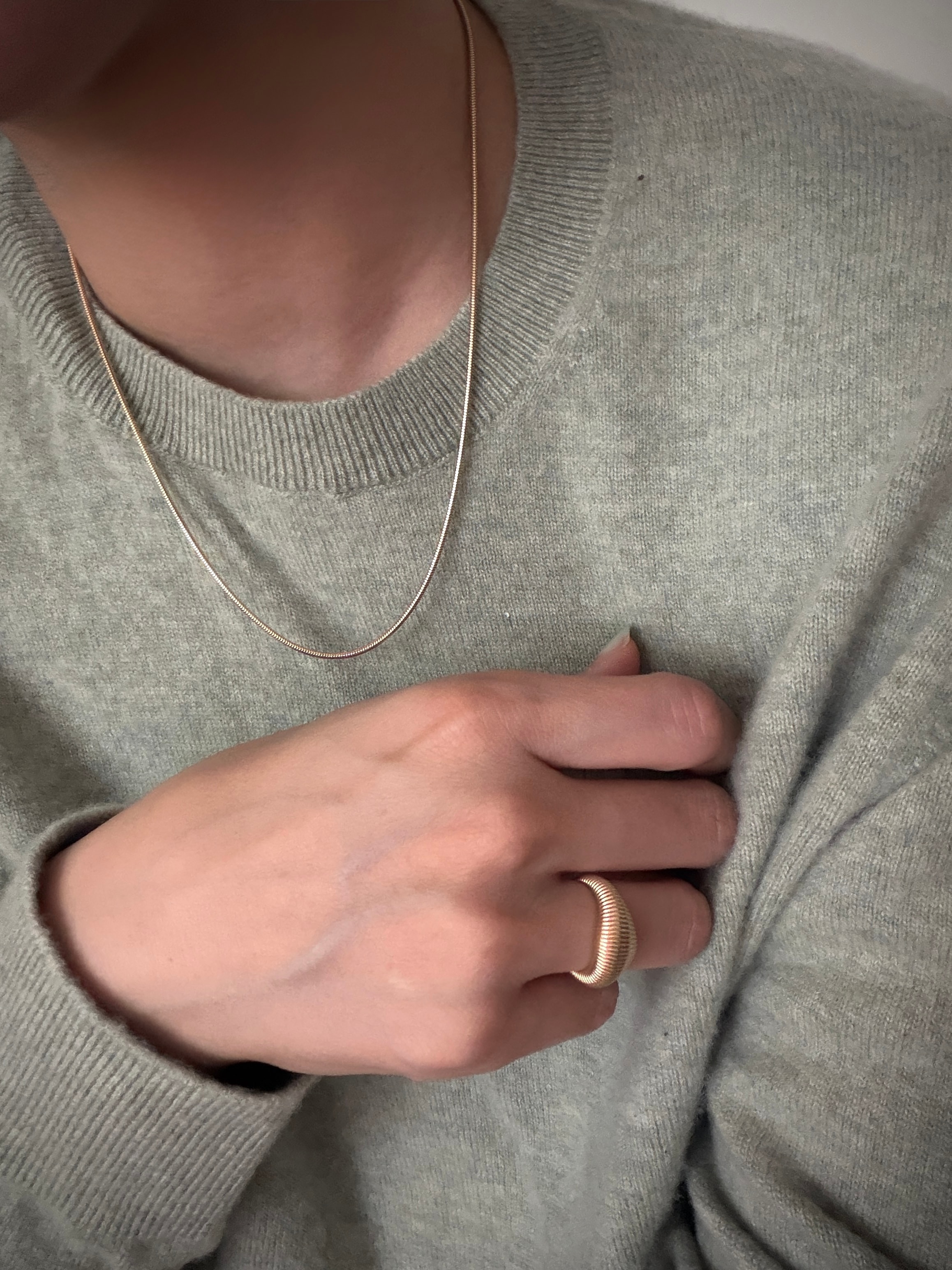 ITALIAN SILK SNAKE CHAIN