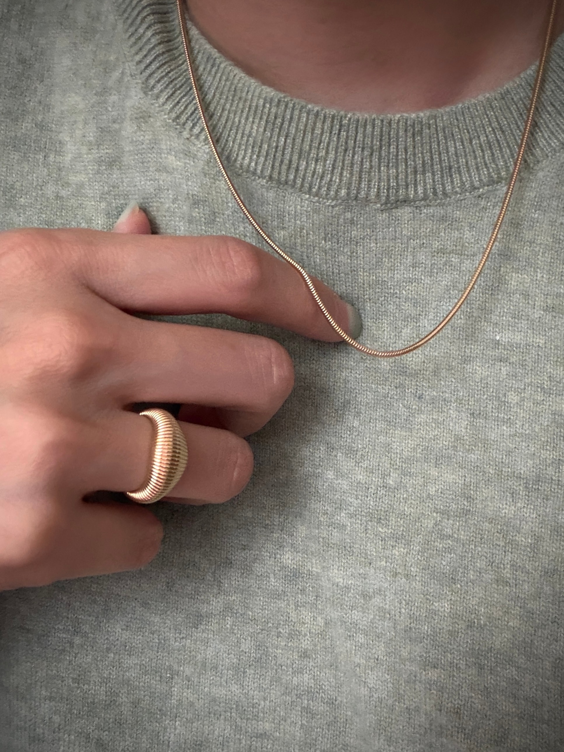 ITALIAN SILK SNAKE CHAIN