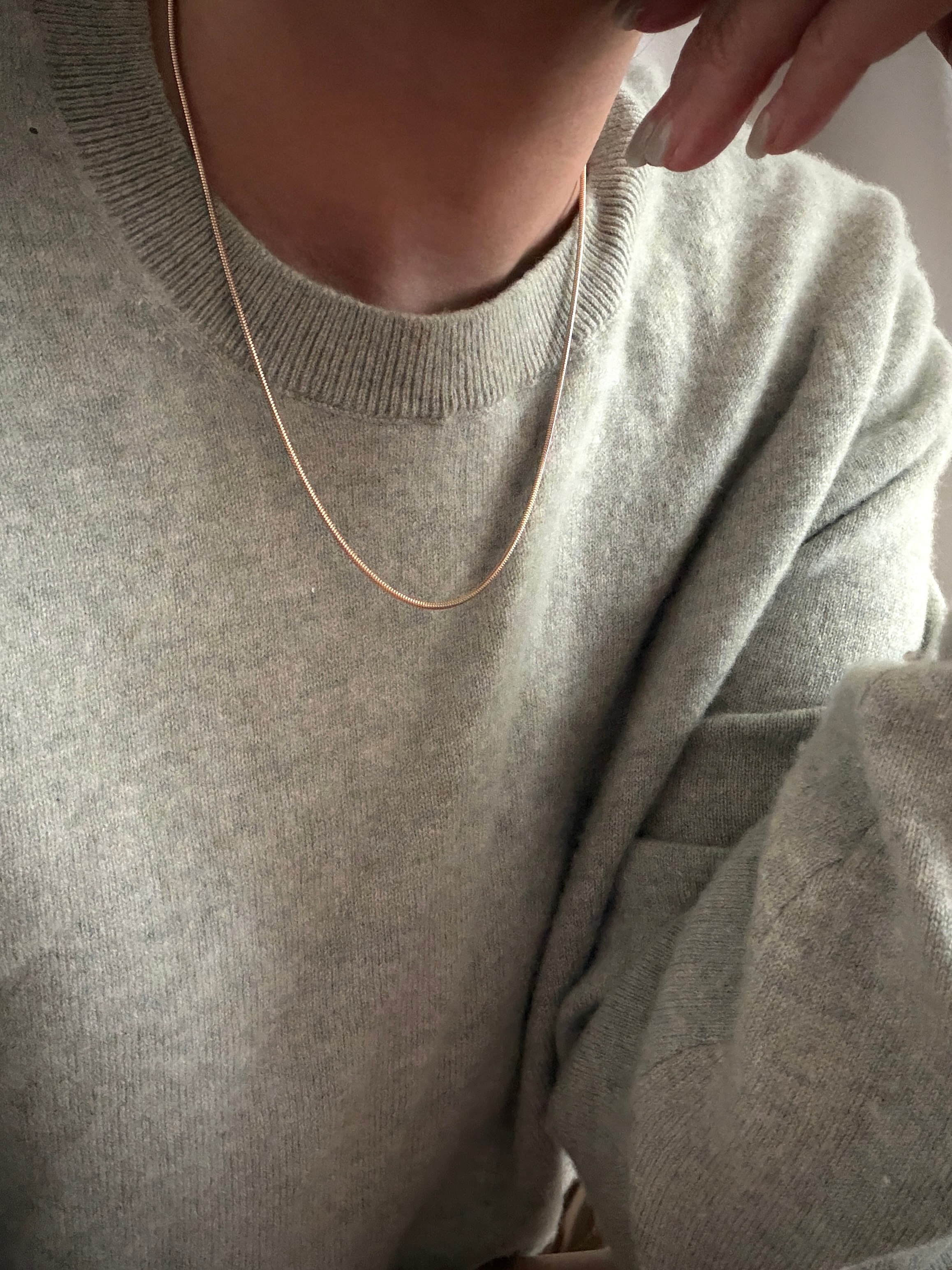 ITALIAN SILK SNAKE CHAIN