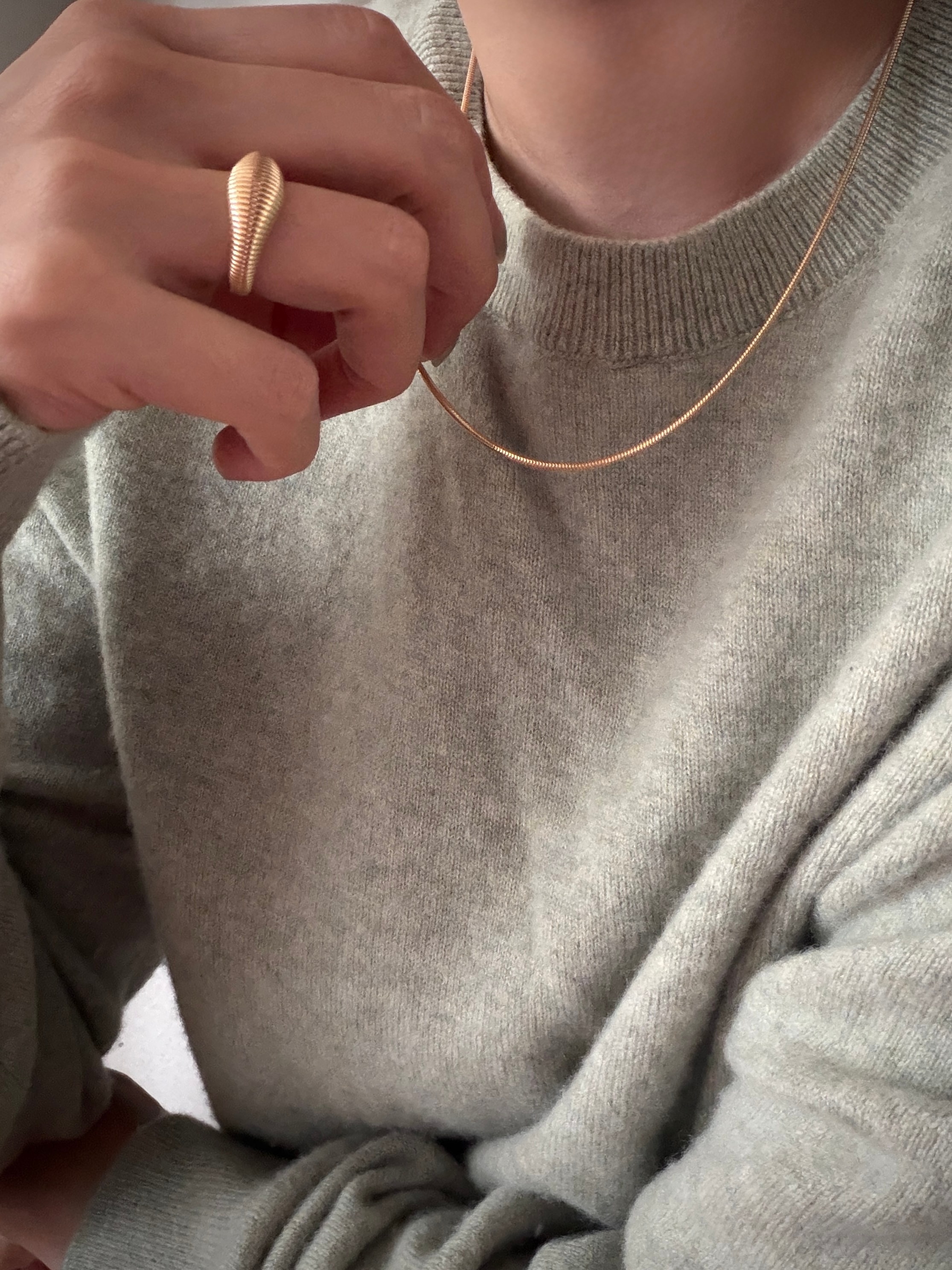 ITALIAN SILK SNAKE CHAIN