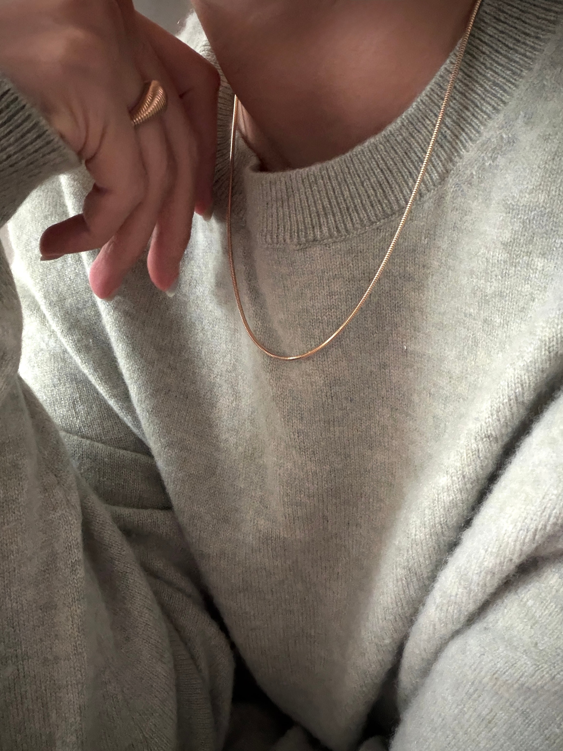 ITALIAN SILK SNAKE CHAIN
