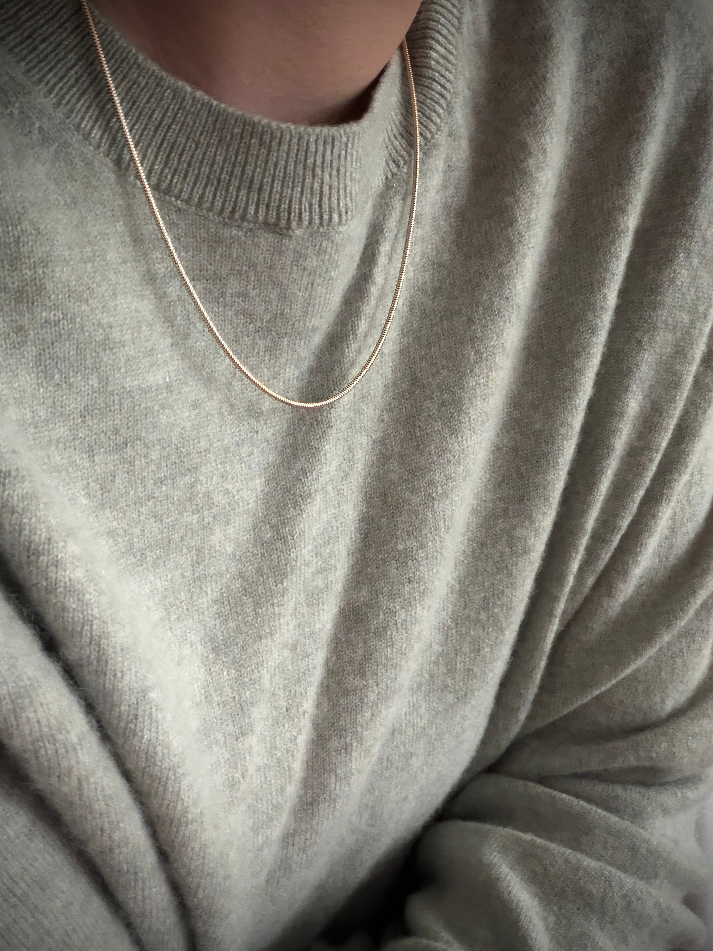 ITALIAN SILK SNAKE CHAIN