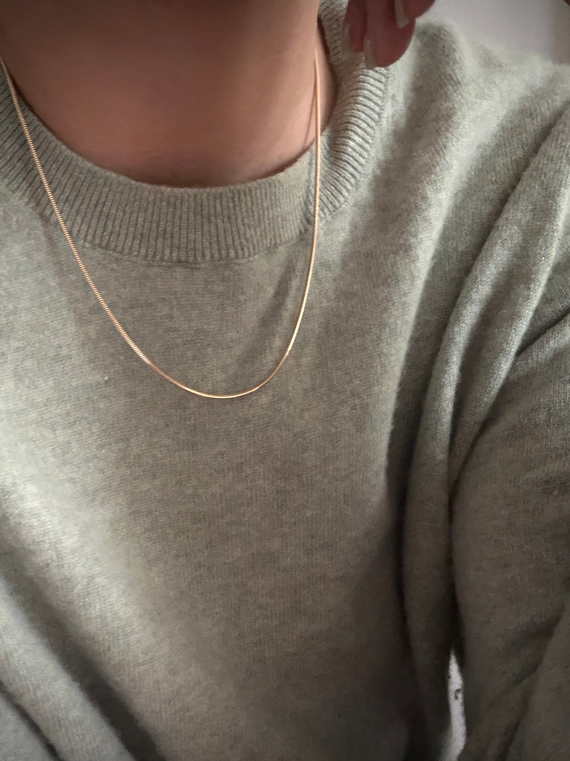 ITALIAN SILK SNAKE CHAIN