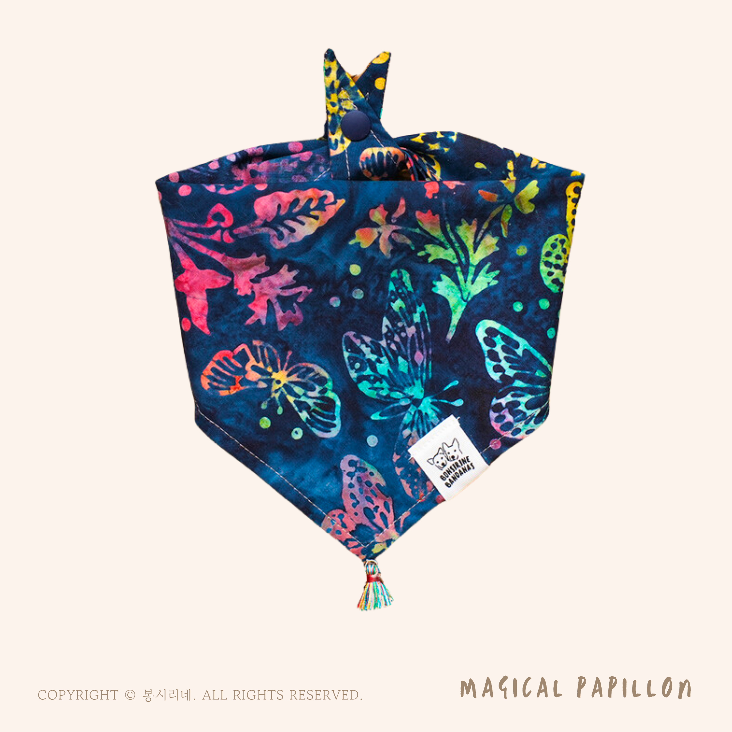 Magical Papillon batik bandana