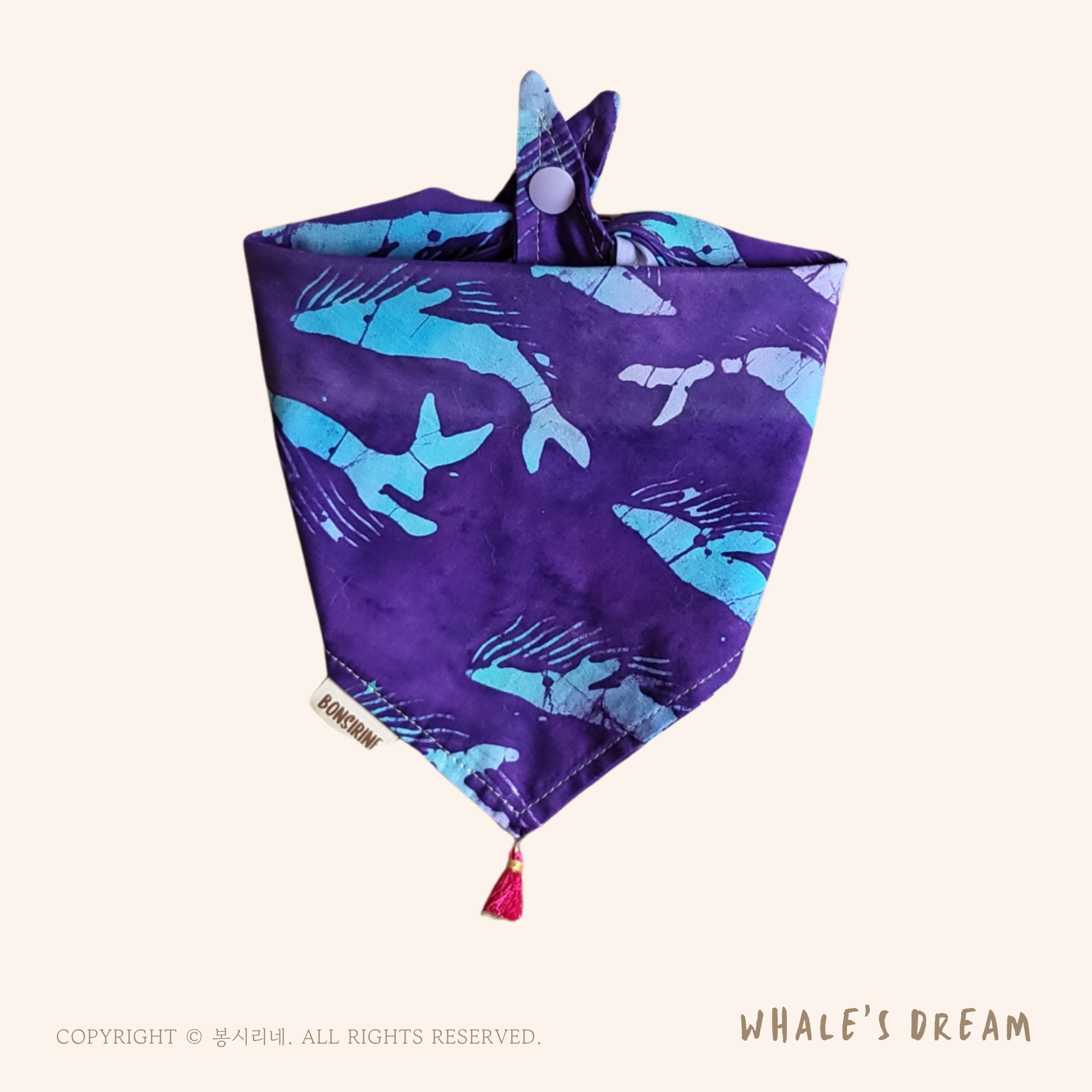 Whale's Dream Batik Bandana